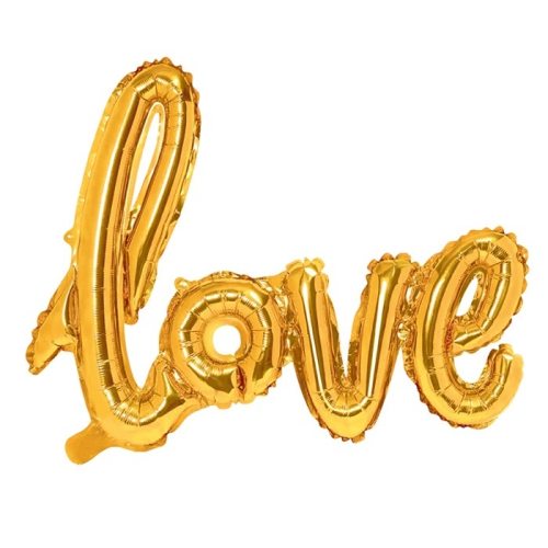 Folieballon Love goud (73cm) product