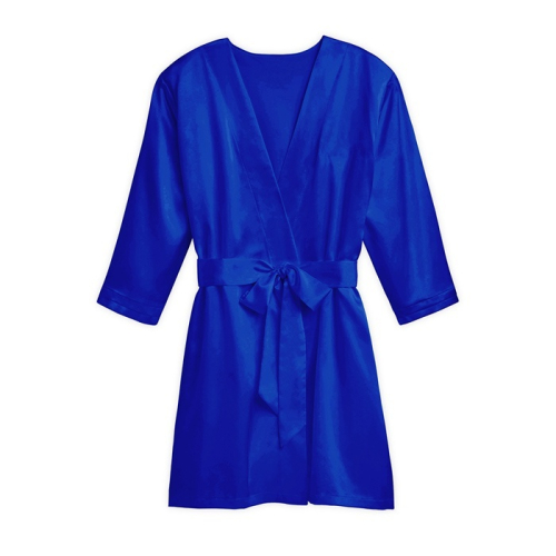 Zijden kimono royal blue met naam