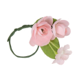 Servetringen bloemen roze (4st)