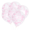 Confetti ballonnen roze (5st)