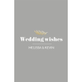 Folie wedding wishes kaart gold leaf staand enkel 10x15
