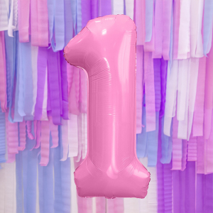 86cm Folieballon Pastel Roze 1