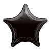 Folieballon ster zwart (48cm) 