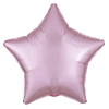 Folieballon Satin Luxe ster pastel roze (43cm)