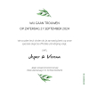 Touch of nature save the date kaart vierkant enkel