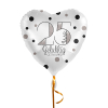 Folieballon hart 25 jaar getrouwd (43cm)