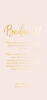 Folie bedankkaart pastel wedding roze panorama staand enkel