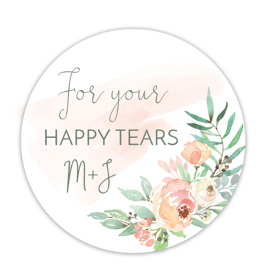 Happy tears etiket botanical romance