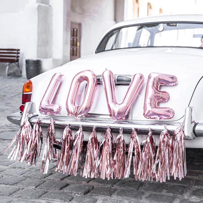 Auto Decoratiepakket Love roségoud