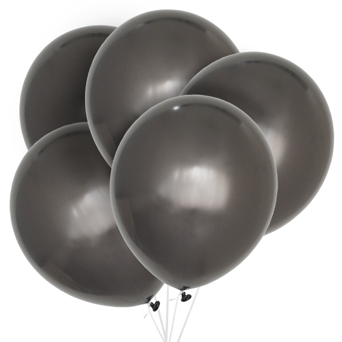 Chroom ballonnen graphite (10st) House of Gia