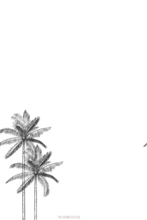 Folie trouwkaart palm springs staand dubbel