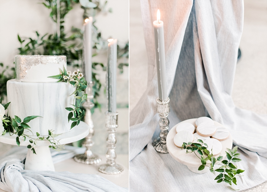 Inspiratie: marble, metallic & botanical bruiloft met een zwangere bruid